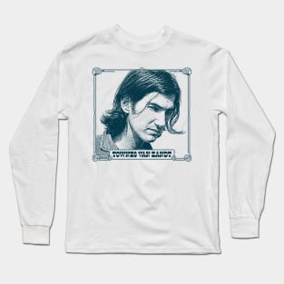 Townes Van Zandt // Retro Style Fan Art Design Long Sleeve T-Shirt